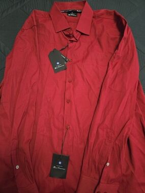 Ben Sherman Red Button-Up Shirt